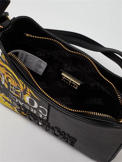 borsa versace couture nera e oro|Borse Donna .